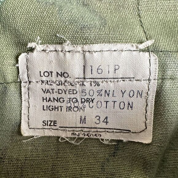 Vintage Gung Ho Burk Camo Pants Mens 34 Military Cargo Y2K Distressed USA Made* - Picture 15 of 16